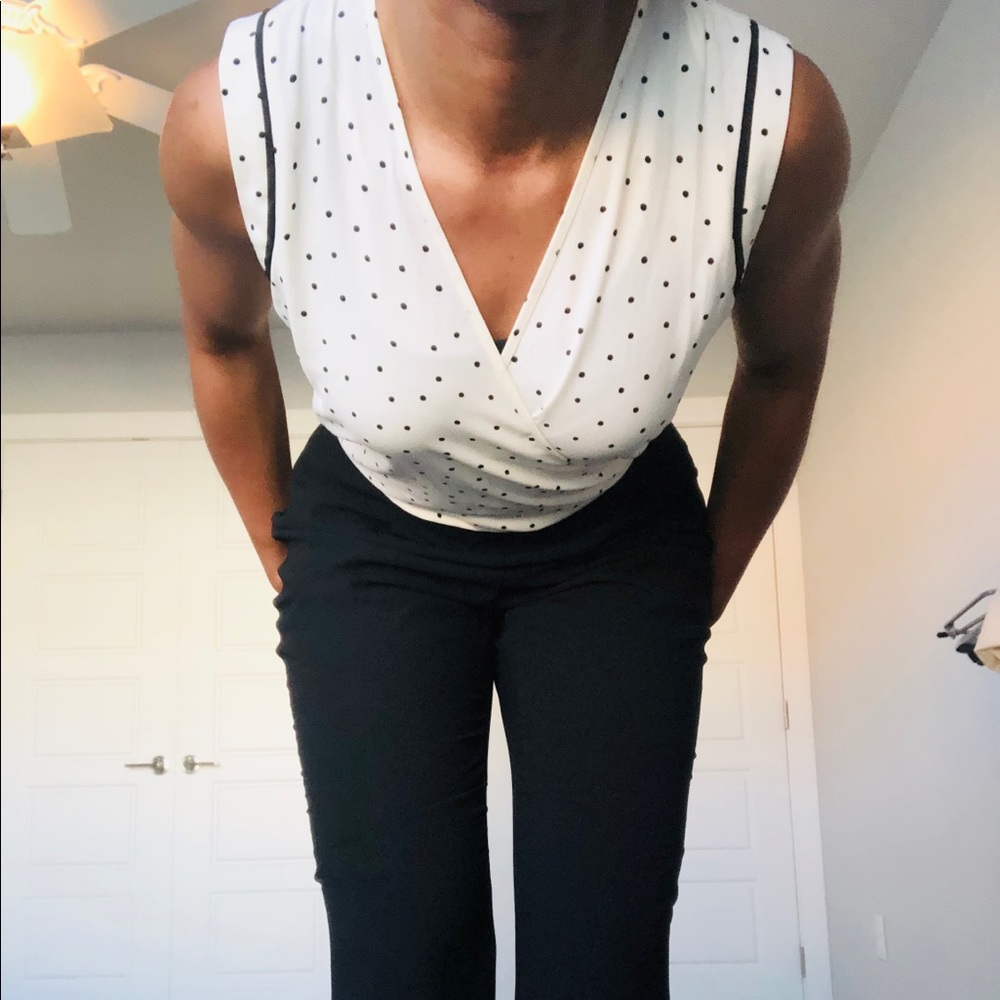 Black and White Jumpsuit - Picture 8 of 10
